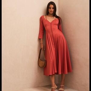 Cult Gaia KIARA dress in chili